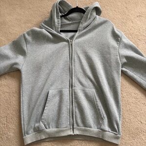 SHEIN grey zip up S